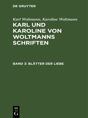 cover image of Blätter der Liebe